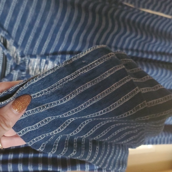 Max‎ Studio Long Sleeve Tie Neckline Sz L Dress - Picture 5 of 9